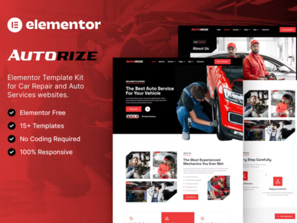 Autorize - Car Repair & Auto Services Elementor Template Kit