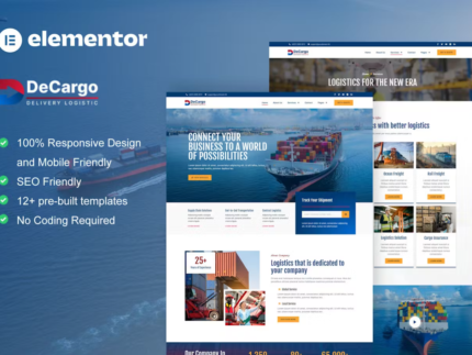 Transportation Services Elementor Template Kit