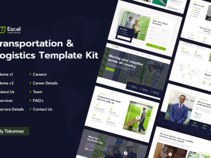 Escal | Transportation & Logistics Elementor Template Kit