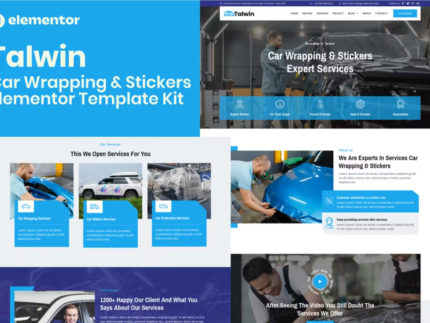 Talwin - Car Wrapping & Stickers Elementor Pro Template Kit