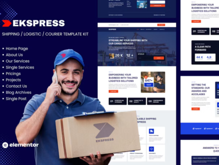 Ekspress - Logistic Shipping & Courier Template Kit