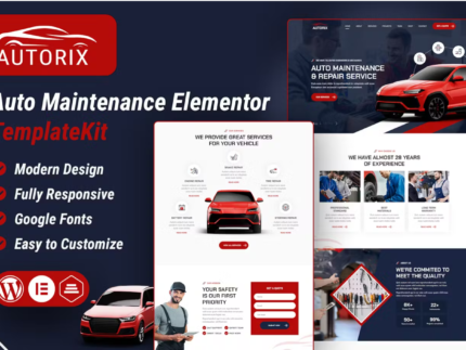 Autorix - Auto Maintenance Elementor Template Kit