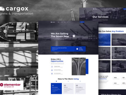 Cargox - Logistic & Transportation Elementor Pro Template Kit