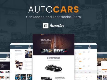 AutoCars - Car Care & Repair Elementor Template Kit