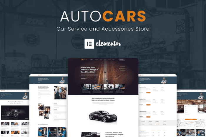 AutoCars - Car Care & Repair Elementor Template Kit