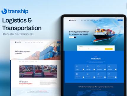 Tranship - Logistics & Transportation Services Elementor Template Kit