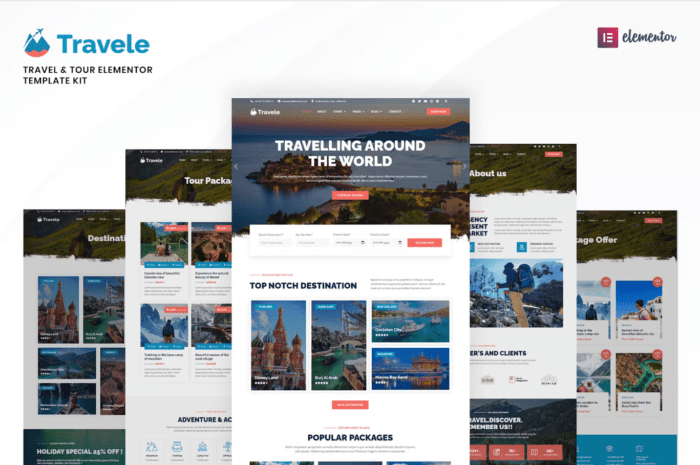 Travele – Travel & Tour Agency Template Kit