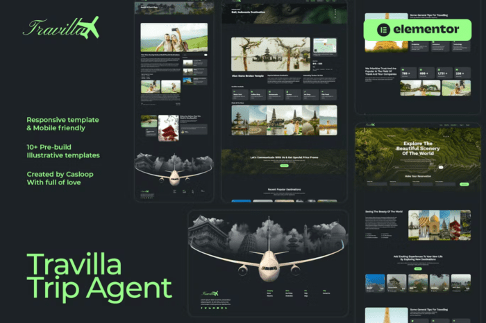 Travilla - Travel & Accommodation Elementor Template Kit