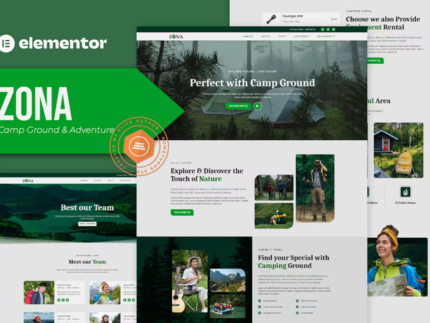 Zona - Camp Ground & Adventure Elementor Template Kit