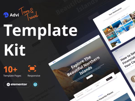 Advi - Creative Tour and Travel Elementor Pro Template Kit