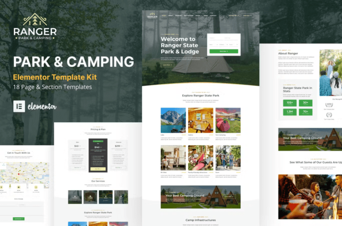 Ranger - Camping & Adventure Elementor Template Kit