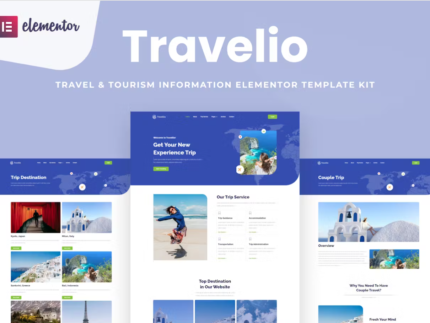 Travelio - Travel & Tourism Elementor Template Kit