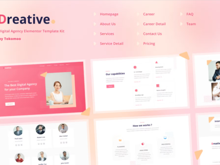 Dreative | Digital Agency Elementor Template Kit