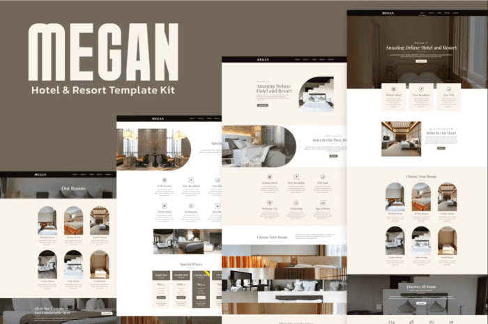 Megan - Hotel Booking Template Kit