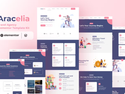 Aracelia - Travel Agency Elementor Template Kit