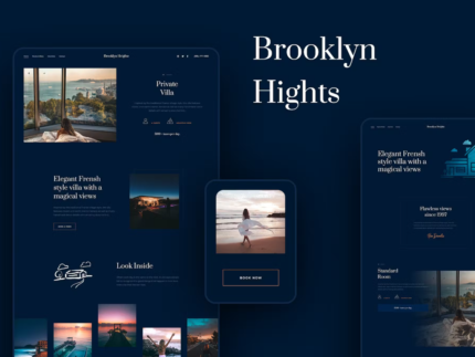 Brooklyn Heights - Private Villa & Hotel Elementor Template Kit