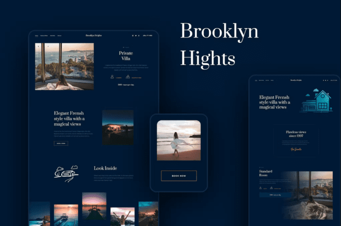 Brooklyn Heights - Private Villa & Hotel Elementor Template Kit