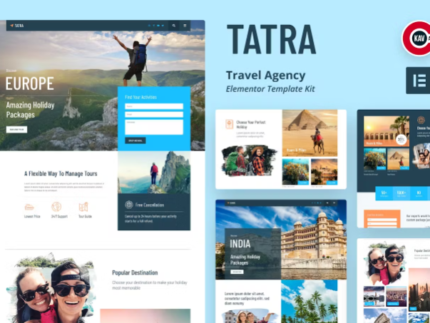 Tatra - Travel Agency Elementor Template Kit