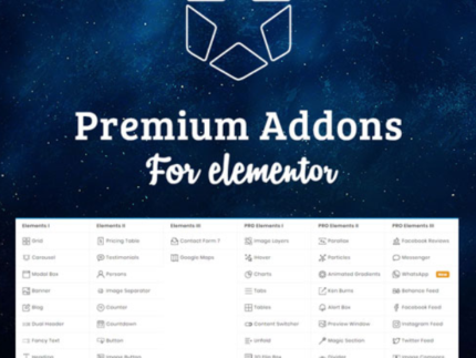 Premium Addons Pro for Elementor