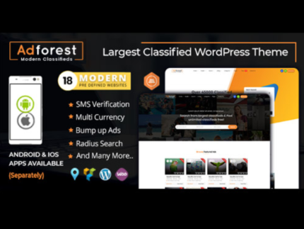 AdForest – Classified Ads WordPress Theme