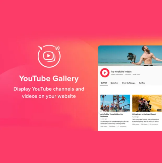 Jual YouTube Plugin – WordPress Gallery for YouTube