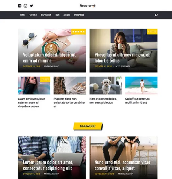 Jual MyThemeShop Reactor WordPress Theme