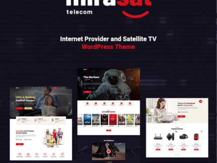 Mirasat – Internet Provider and Satellite TV WordPress Theme