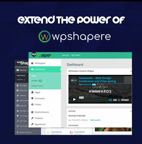 Jual WordPress Admin Theme – WPShapere