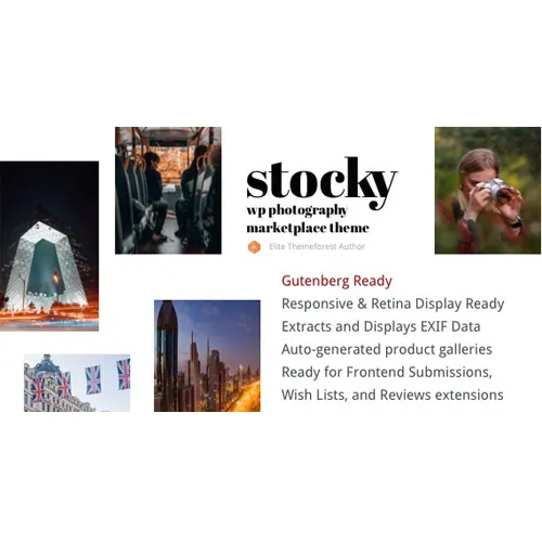 Jual Stocky - A Stock Photography Marketplace Theme