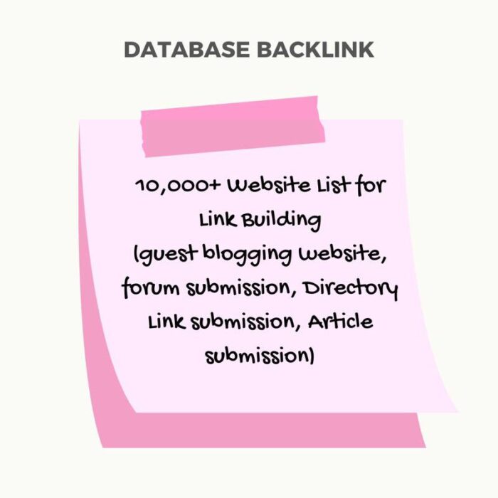 Database Backlink