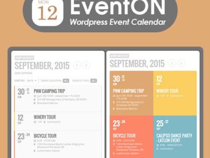EventOn – WordPress Event Calendar Plugin