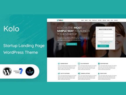 Kolo – Startup Landing Page WordPress Theme