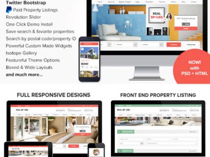 Real Spaces – WordPress Real Estate Theme