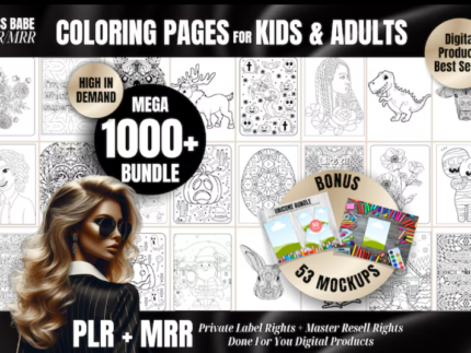 Produk Digital PLR & Resell Halaman Mewarnai - Coloring Page