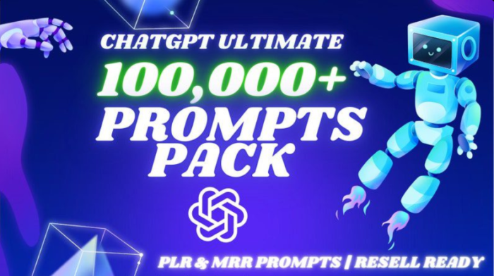 Paket 100,000+ Prompt ChatGPT - PLR & MRR