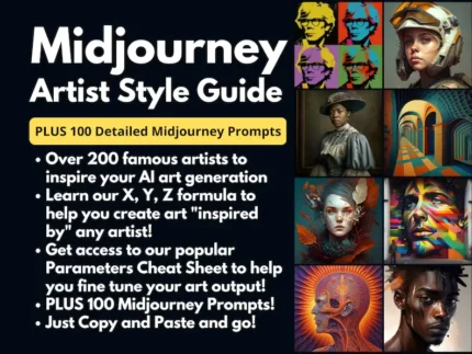 Panduan Midjourney: 200+ Gaya & Teknik Artistik | 100 Bonus Prompt