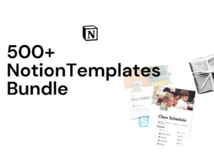 500+ Notion Templates Bundle