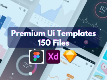 150+ UI Kits Bundle untuk Figma, Sketch, Adobe XD